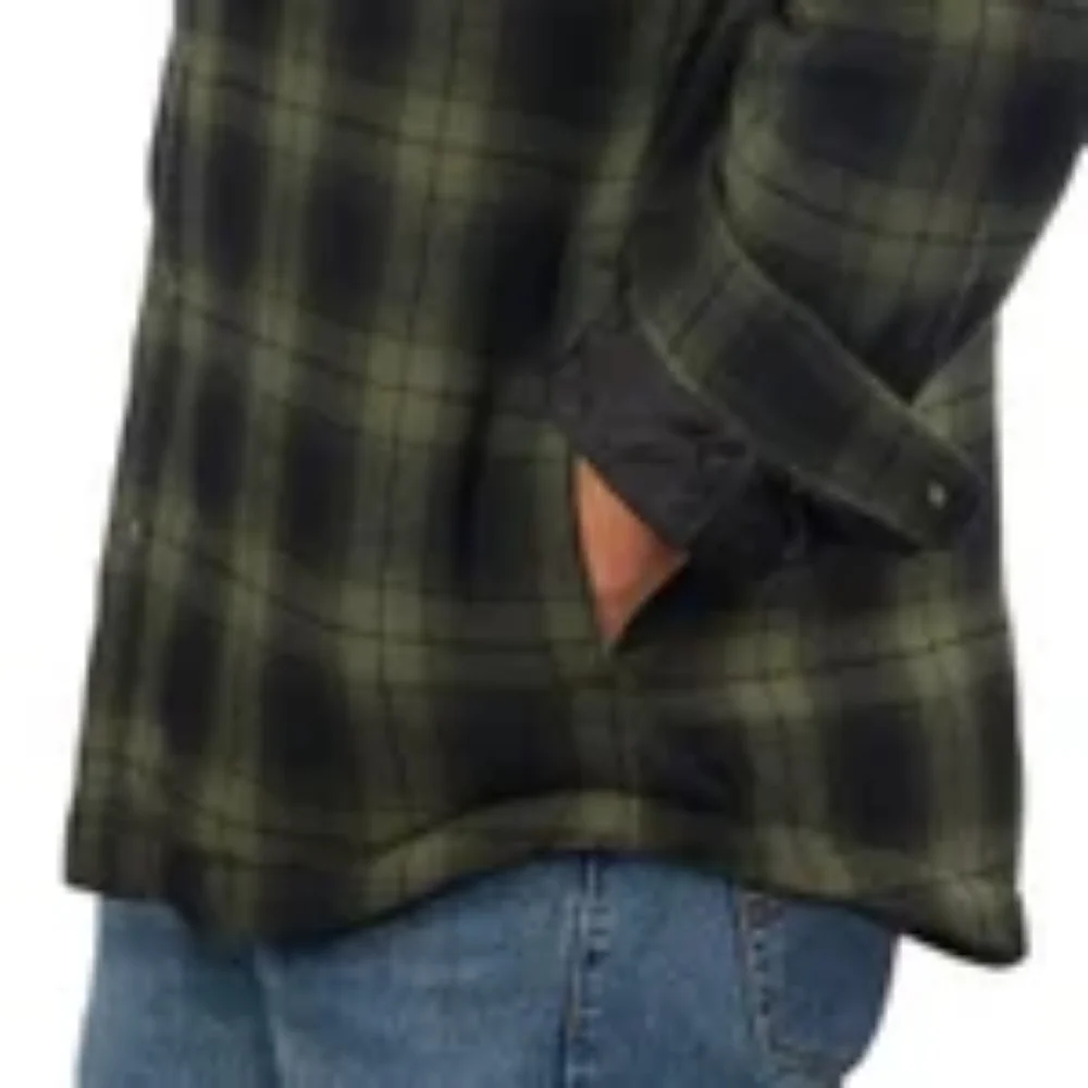 Grizzly Mountain Men's Flannel Shirt Jacket